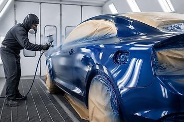Покраска автомобилей в профессиональной окрасочной камере - Полная и