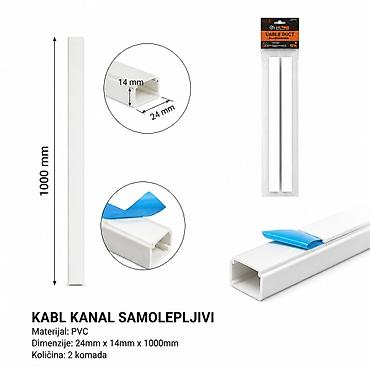 KMT Žičani kanali sa plavom trakom 2385601 Samolepljivi PVC