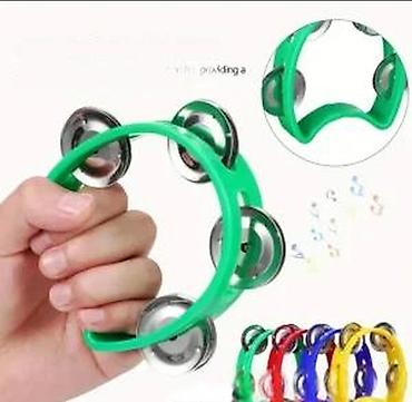 Muzički instrumenti za decu: DAIRE DEČIJE 6 BOJA | Odlične dečije daire 5 duplih činela Dimenzije — 15