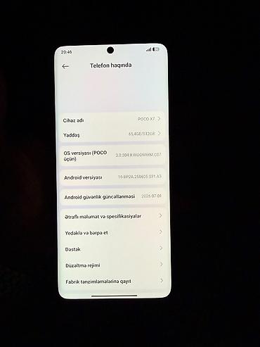 en ucuz telfonlar: Poco X7, 512 GB, rəng - Yaşıl — 6