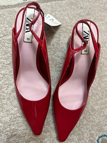 Туфли: Туфли, 38, Zara, Новый, цвет - Красный, Самовывоз — 9