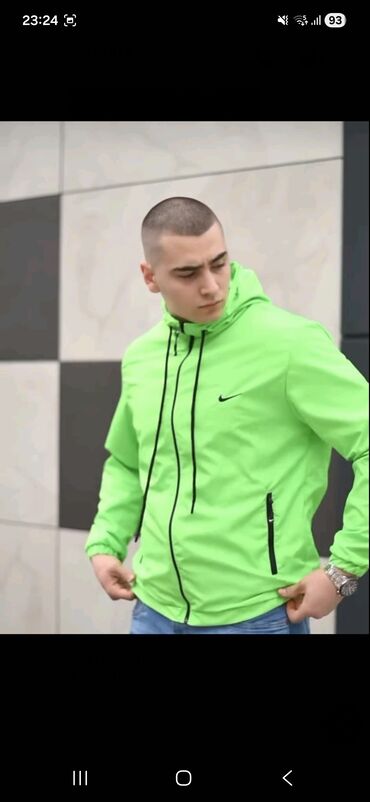 Jakne za prelazni period: Muška lagana jakna sa kapuljačom - Sportski kroj, zatvaranje na — 5