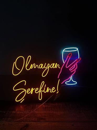 hava üfürən: Hər növ reklam işləri - Qabarıq hərflər: işıqlı, keyfiyyətli həllər; — 5