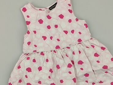 letnia zielona sukienka w kwiaty: Dress, Inextenso, 2-3 years, 92-98 cm, condition - Good