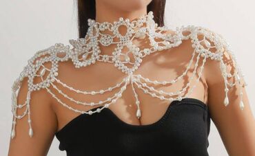 haljina sa biserima: Biserna ogrlica, Handmade, Materijal: Biser
