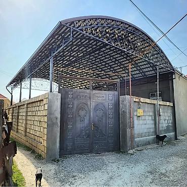 dam ortuk: Dəmir karkaslı dam örtüyü - Material: möhkəm metal profillərdən — 1
