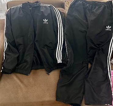 idman şalvarı: İdman dəsti, Adidas, 3XL, rəng - Qara — 1