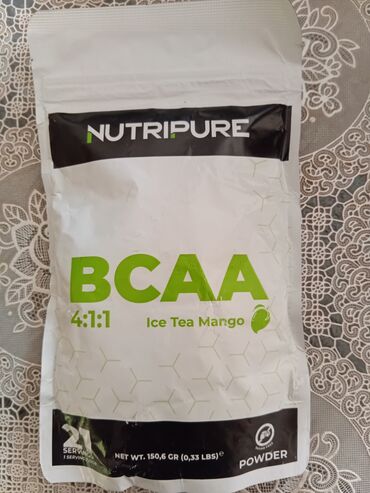 Turniklər və bruslar: Nutripure BCAA 4:1:1 "Ice Tea Mango" dadında əzələ inkişafını və