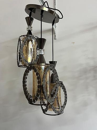 1 yaş dekoru: Led Çılçıraq, 3 lampa, Metal — 2