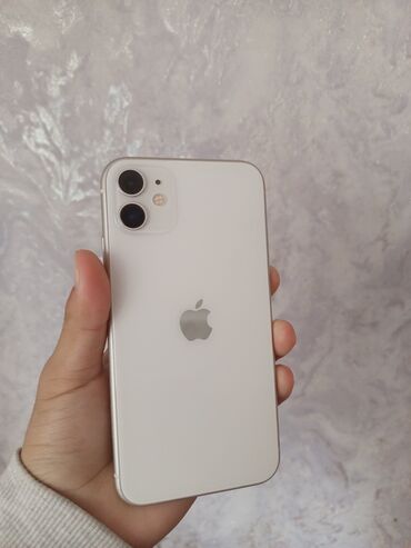 apple watch 1: IPhone 11, Колдонулган, 128 ГБ, Ак, 72 %