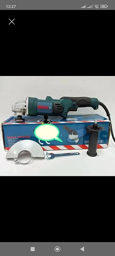 cilalama aparatı: Bosch bucaqslayderi (angle grinder) Xüsusiyyətlər: - Elektrikli — 1