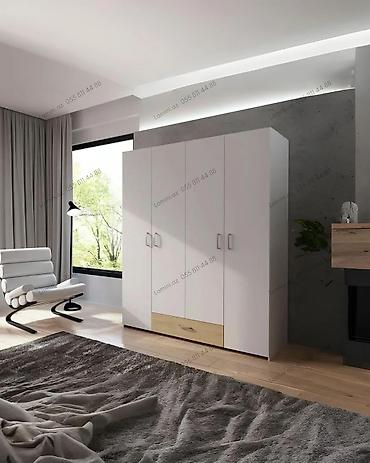 Мебель: 4 Qapılı Dolab Standart ölçülü otaqlar üçün funksional və estetik — 1