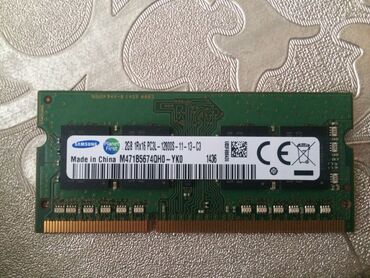 Operativ yaddaş (RAM): Original, noutbukdan çıxarılmış DDR 3 Ram. 2 gb qiyməti 10 man