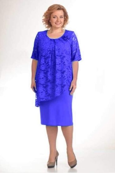 haljina skuba: XL (EU 42), 2XL (EU 44), 3XL (EU 46), Other style, Short sleeves