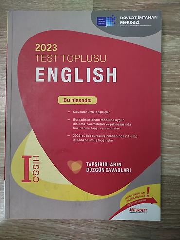 İngilis dili Testlər 11-ci sinif, DİM, 1-ci hissə, 2023 il lalafo.az -da İngilis dili Testlər 11-ci sinif, DİM, 1-ci hissə, 2023 il