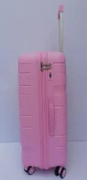 Putni koferi i torbe: Tvrdi kofer za putovanja – ružičasti - Materijal: čvrsta — 16
