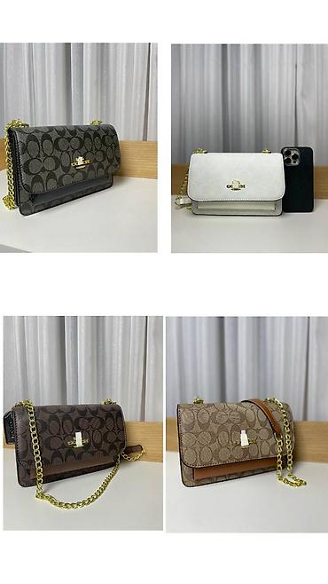 Классические сумки: Классическая сумка, Coach, Китай, Материал: Экокожа, Жёсткая конструкция, Женские, Новый — 8