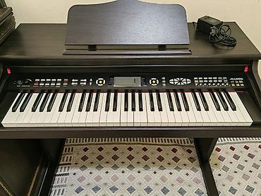 ronisch piano: Rəqəmsal pianino – stendli kabinet korpusda, tünd ağac teksturalı — 2