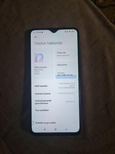 redmi note 8 4 64: Xiaomi 128 GB, rəng - Mavi, 
 Qırıq — 2