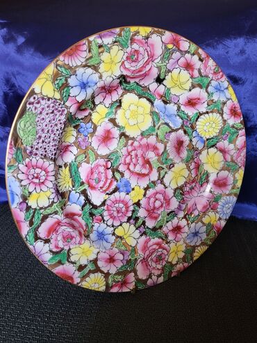 Ostalo posuđe: Kineski nov tanjir,rucno oslikan 70te. Tanjir je perfektan,rad — 3