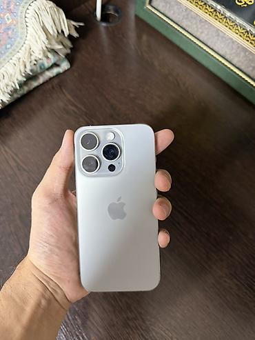 iphone q: IPhone 15 Pro, Б/у, 128 ГБ, Natural Titanium, Коробка, 85 % — 7