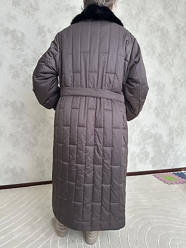 Айымдардын кийими: Пуховик, Узун модель, Кабып тигилген, 2XL — 2