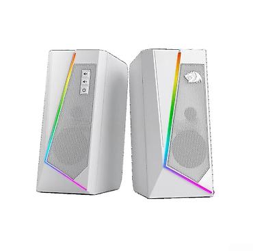 Redragon GS520W Anvil RGB Stereo Gaming Speakers White 🟢 Rəsmi iş lalafo.az -da Redragon GS520W Anvil RGB Stereo Gaming Speakers White 🟢 Rəsmi iş
