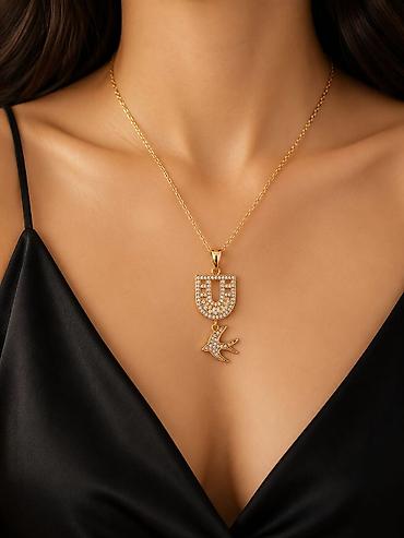urek: Zərif qadın boyunbağıları – müxtəlif asma modelləri - Material — 2