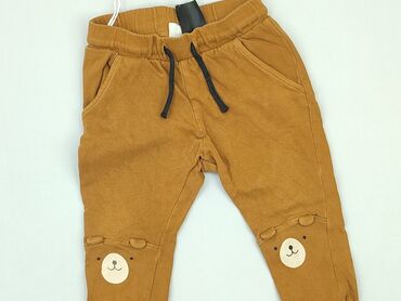 spodnie woskowane szerokie: Sweatpants, H&M, 1.5-2 years, 92, condition - Good