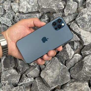 плата от сотовых телефонов: IPhone 12 Pro, Б/у, 256 ГБ, Sierra Blue, Кабель, 81 %