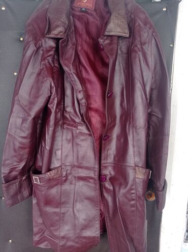корея одежда: Кожаная куртка, Классическая модель, Эко кожа, 4XL (EU 48)