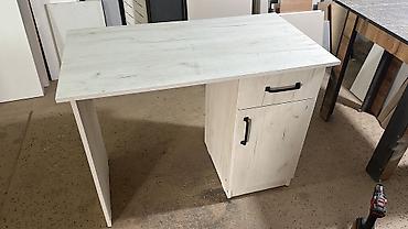 Офисные столы: Офисный стол, Новый, Нерегулируемый, цвет - Белый, ЛДСП, Самовывоз, Платная доставка — 5