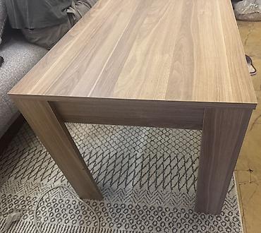 qonaq otağı masa: Mebel: Taxta fakturalı masa - Material: ağac teksturalı LDF/laminat — 1