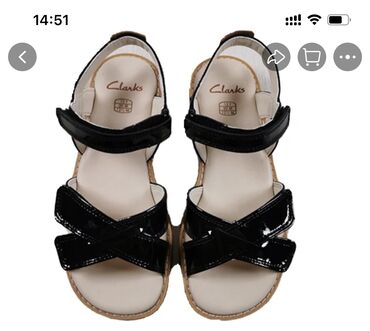 польские сандали: Кожаные новые сандали Clarks для девочки. Размер 33. Цена 2200