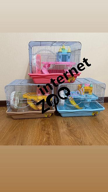Зоотовары: Продаются клетки для хомячков, кроликов, морских свинок, ежей. Есть — 18