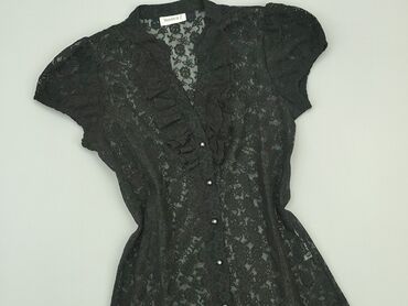 czarne bluzki na ramiączkach z koronką: Blouse, C&A, S (EU 36), condition - Very good