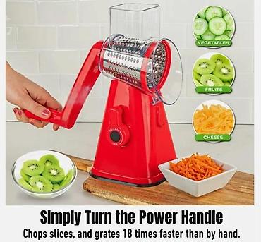 Ostala kuhinjska oprema: Ručna rotaciona seckalica/rendalo sa usisnom bazom - — 8