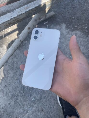 купить бу айфон xr 128: IPhone 12, Колдонулган, 128 ГБ, Ак, Каптама, 76 %