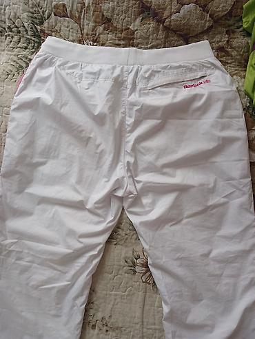 tsunami l: Спортивные брюки Reebok Classic, белые. В стиле 90X - Легкая ткань с — 2