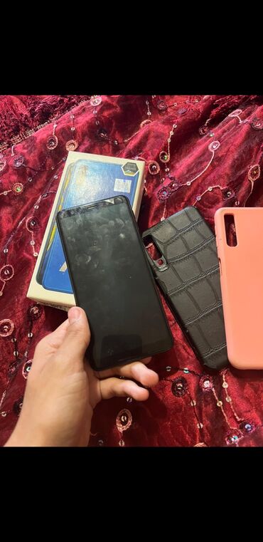 samsung m50: Samsung Galaxy A70, rəng - Göy, İki sim kartlı