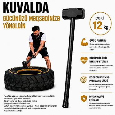 Спорт и отдых: №: 3813 Məhsulun adı: İdman kuvaldası 2348420, 12 kq Brend: No Brand — 1