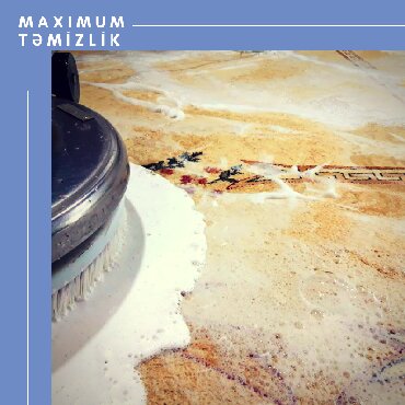 Xalça yuma prosesini müasir makinalar və xüsusi bioloji yuyucu