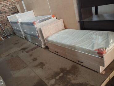 купить прикроватный столик на колесиках: Бир кишилик керебет, Жаңы, Жумшак башы менен, узуну - 205 см