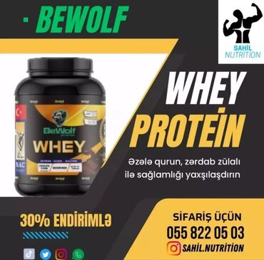 Digər idman qidaları: Protein Çəki: 3001 - 3500 g, Yeni