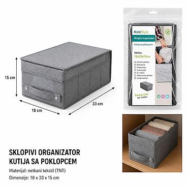 KMT kutija za skladištenje 3280055 Sklopivi organizator sa poklopcem