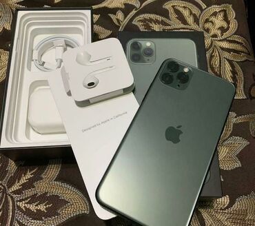 iphone 7 128gb бишкек бу: IPhone 11 Pro Max, Колдонулган, 128 ГБ, Заряддоочу түзүлүш, Коргоочу айнек, 85 %