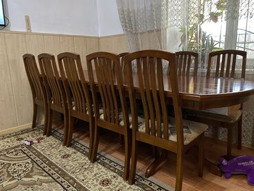 стол со стульями деревянный: Комплект стол и стулья Для зала, Новый