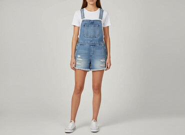 buty ala crocs: DENIM JEANS, Dungarees for women, size L