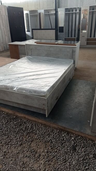 Кровать двуспальная кровать новый материал российский ламинат качество