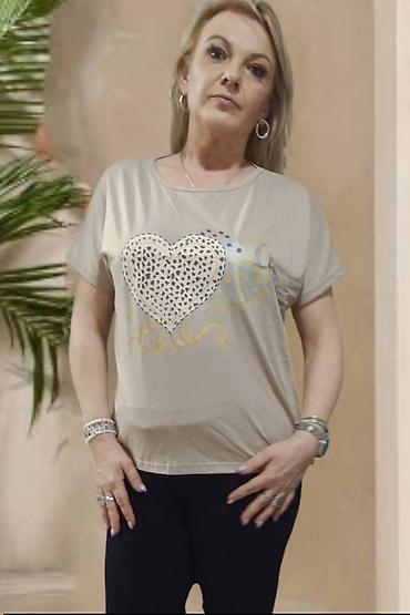 Ostala ženska odeća: ❤️Majica sa srcem -pamuk 100% Veličine L/XL-2XL/3XL-4XL/5XL 1800 din — 13